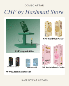 CHF Premium 6ml Attar Combo Pack (5 Pc) – Ameer ul Oud, Magnet, Cool Water, Gold Oud & SORRBETO Rose For Women| Long Lasting